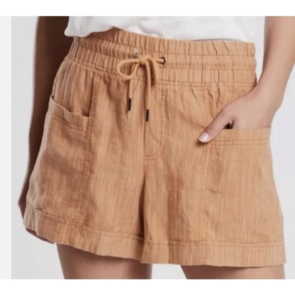Athleta Cabo Linen Textured 4” Short